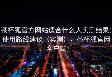 茶杯狐官方网站适合什么人实测结果：使用路线建议（实测），茶杯狐官网客户端