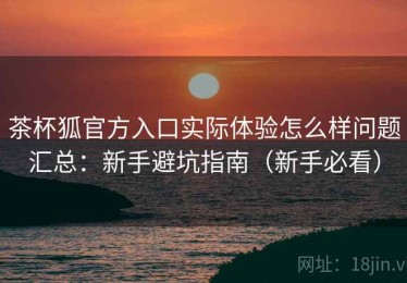 茶杯狐官方入口实际体验怎么样问题汇总：新手避坑指南（新手必看）