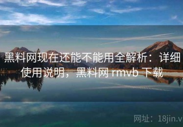 黑料网现在还能不能用全解析：详细使用说明，黑料网 rmvb 下载