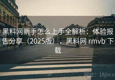 黑料网新手怎么上手全解析：体验报告分享（2025版），黑料网 rmvb 下载