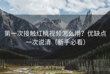 第一次接触红桃视频怎么用？优缺点一次说清（新手必看）