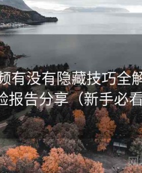 蜜桃视频有没有隐藏技巧全解析：体验报告分享（新手必看）