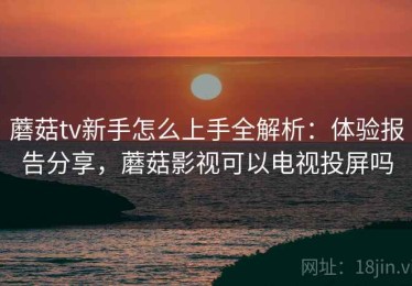 蘑菇tv新手怎么上手全解析：体验报告分享，蘑菇影视可以电视投屏吗