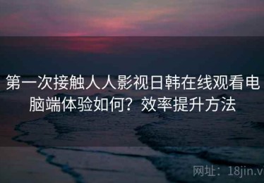 第一次接触人人影视日韩在线观看电脑端体验如何？效率提升方法