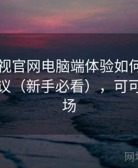 可可影视官网电脑端体验如何：使用路线建议（新手必看），可可影视剧场