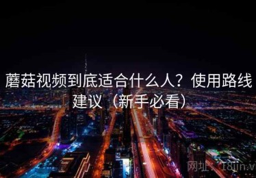 蘑菇视频到底适合什么人？使用路线建议（新手必看）