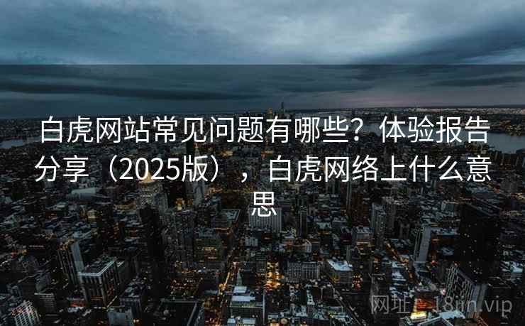 白虎网站常见问题有哪些？体验报告分享（2025版），白虎网络上什么意思