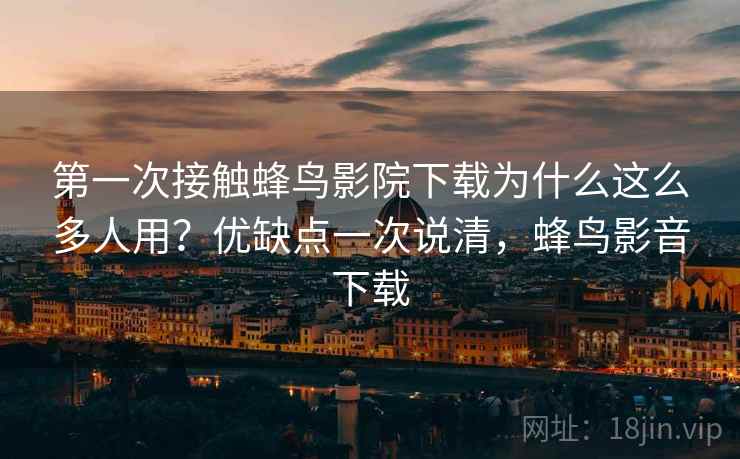 第一次接触蜂鸟影院下载为什么这么多人用？优缺点一次说清，蜂鸟影音下载